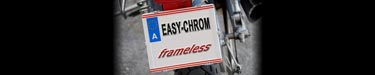 META CHROM - Kennzeichenhalter im Format 250x200 Chrome, 19